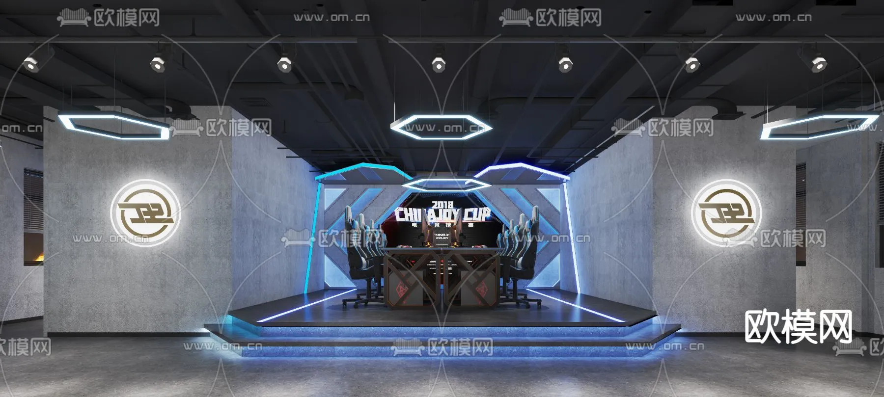 PUBLIC COMMERCE SPACE - 3D Model For Interior Design - 10851