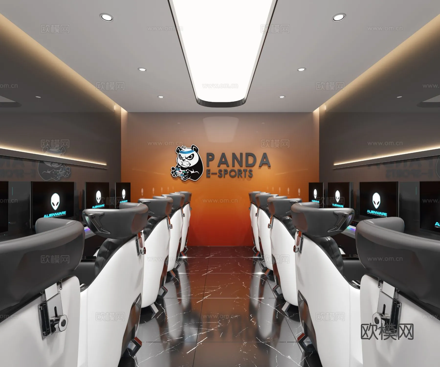 PUBLIC COMMERCE SPACE - 3D Model For Interior Design - 10902