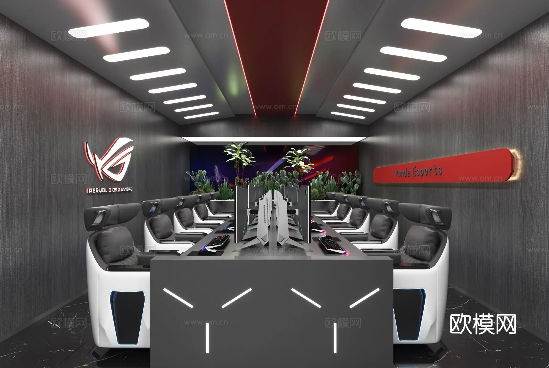 PUBLIC COMMERCE SPACE - 3D Model For Interior Design - 10903