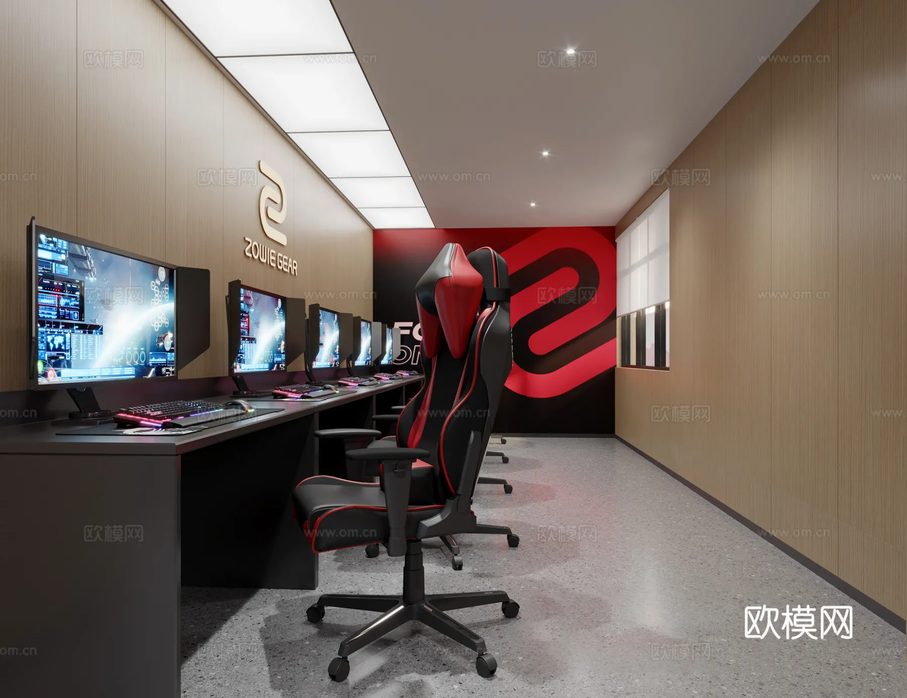 PUBLIC COMMERCE SPACE - 3D Model For Interior Design - 10912