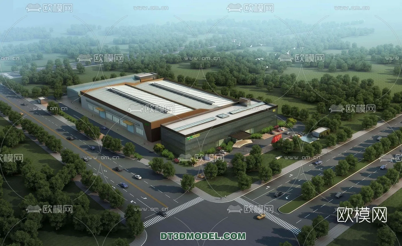 PUBLIC COMMERCE SPACE - 3D Model For Interior Design - 2478