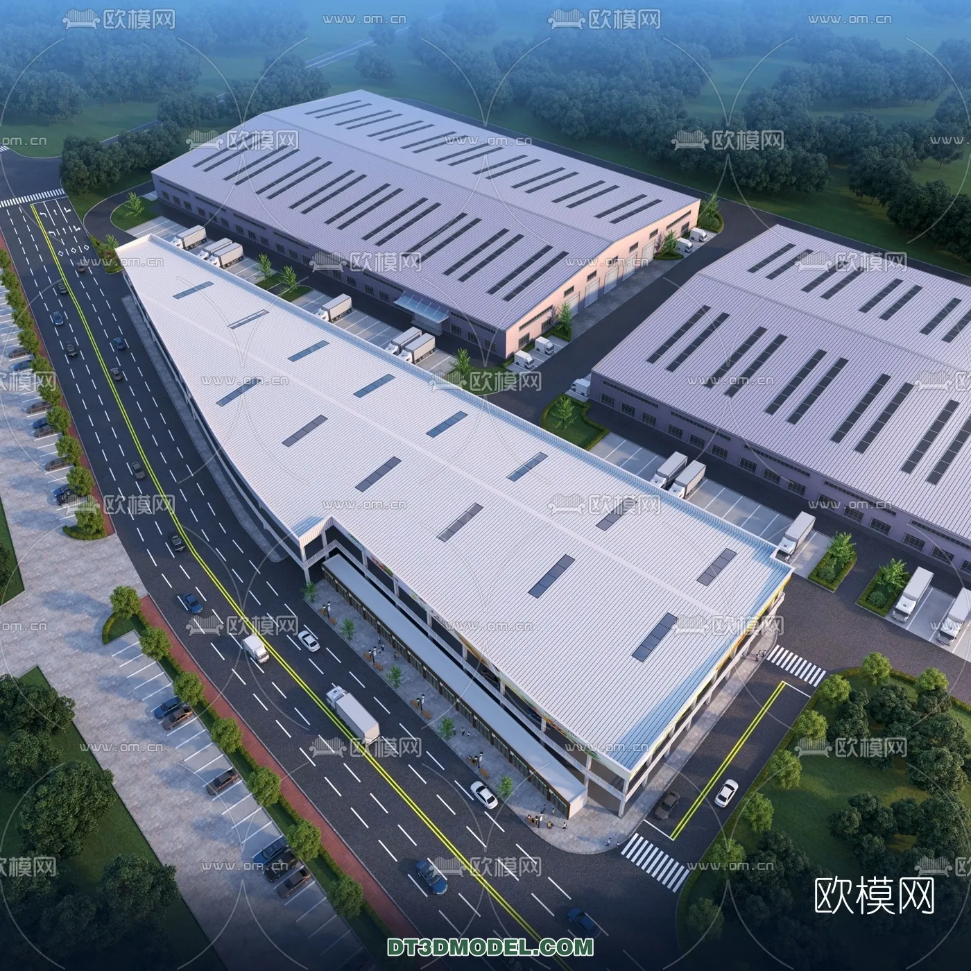 PUBLIC COMMERCE SPACE - 3D Model For Interior Design - 2479