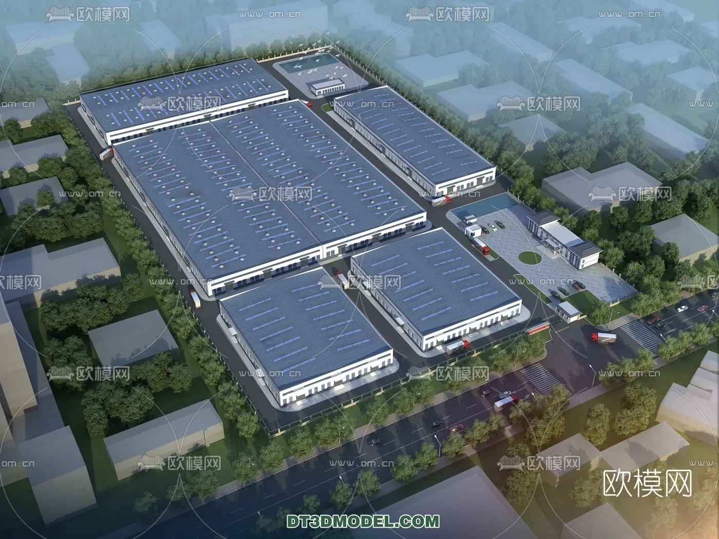 PUBLIC COMMERCE SPACE - 3D Model For Interior Design - 2484