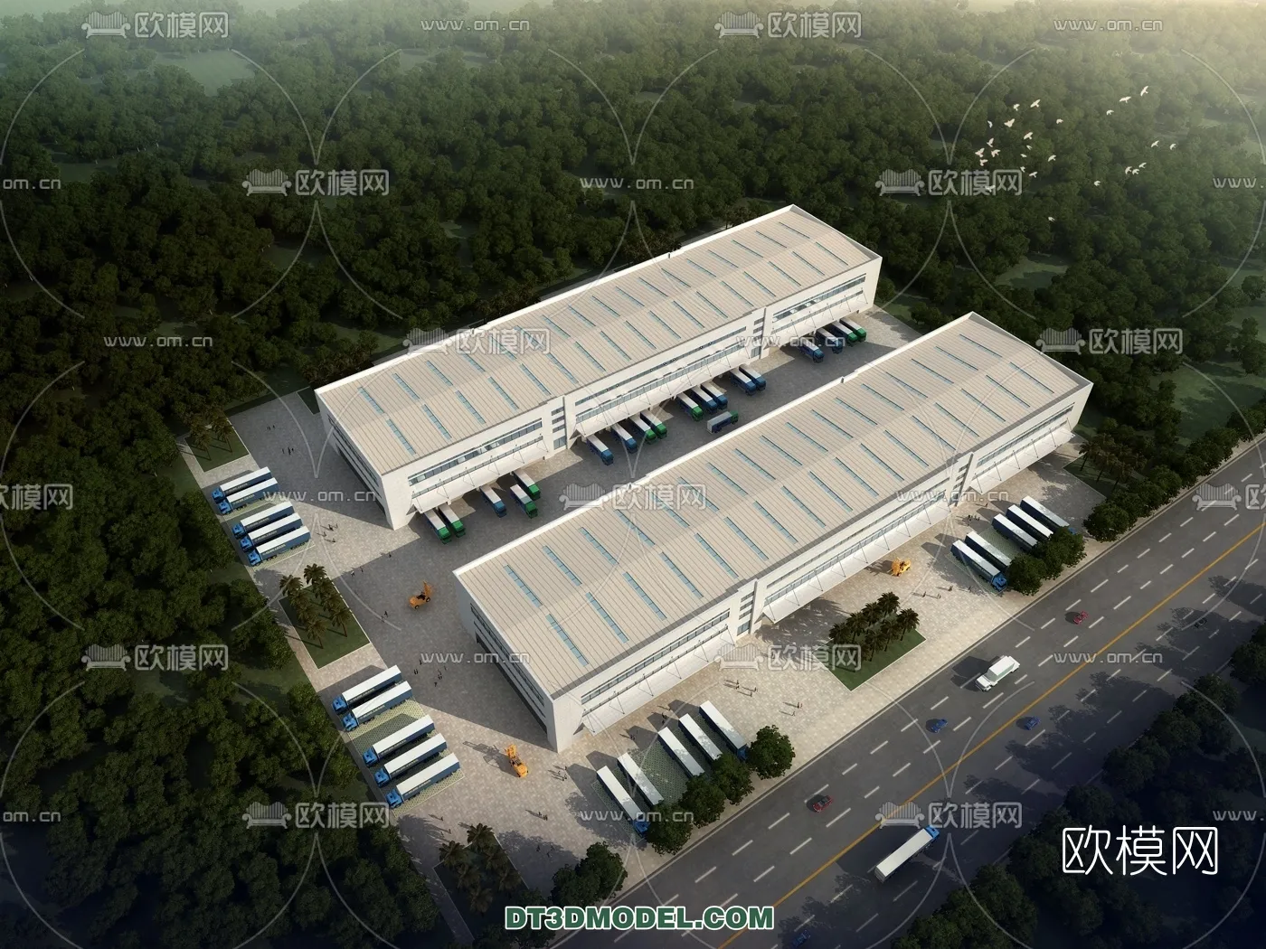 PUBLIC COMMERCE SPACE - 3D Model For Interior Design - 2485