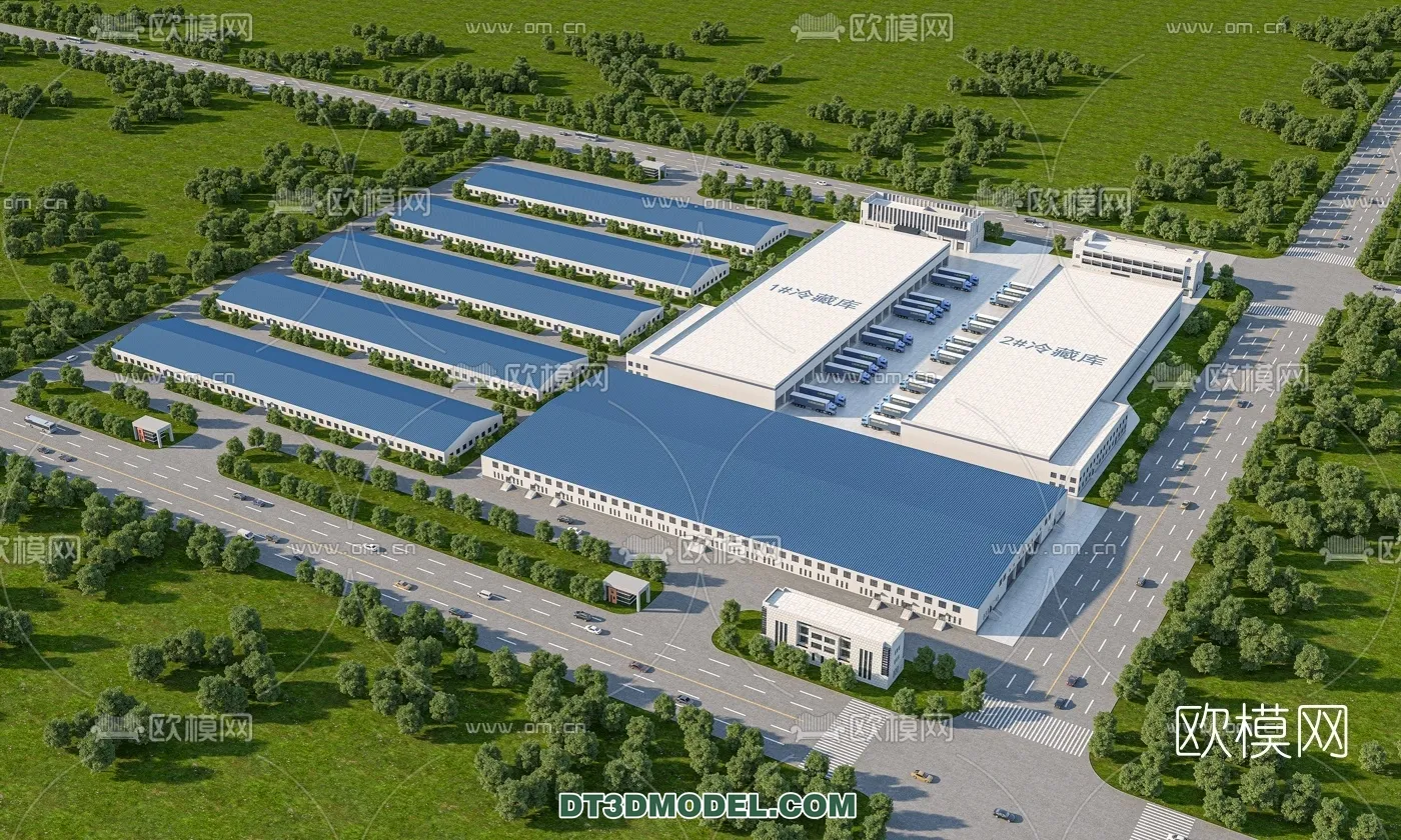 PUBLIC COMMERCE SPACE - 3D Model For Interior Design - 2486