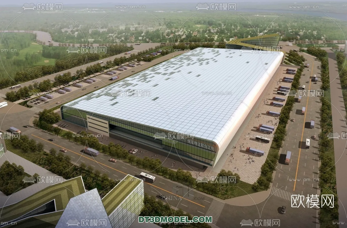 PUBLIC COMMERCE SPACE - 3D Model For Interior Design - 2488