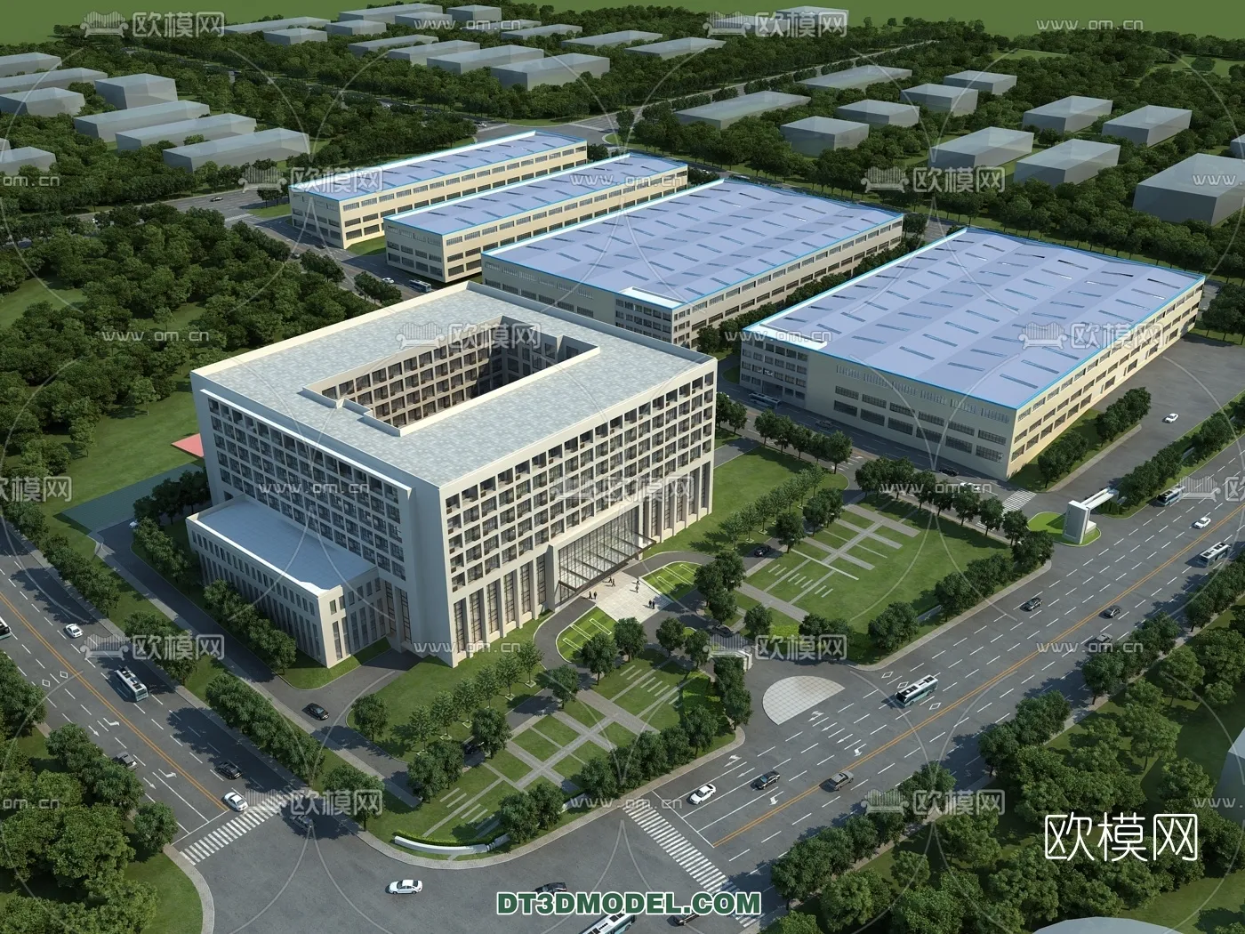 PUBLIC COMMERCE SPACE - 3D Model For Interior Design - 2494