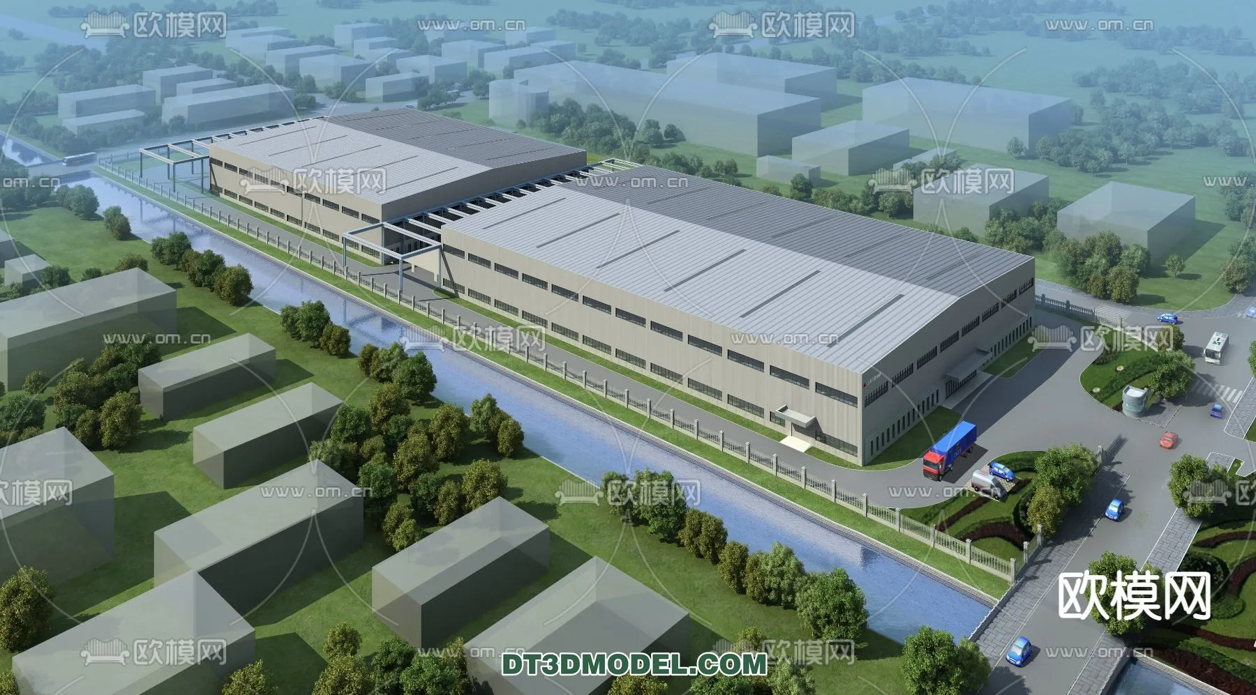 PUBLIC COMMERCE SPACE - 3D Model For Interior Design - 2506