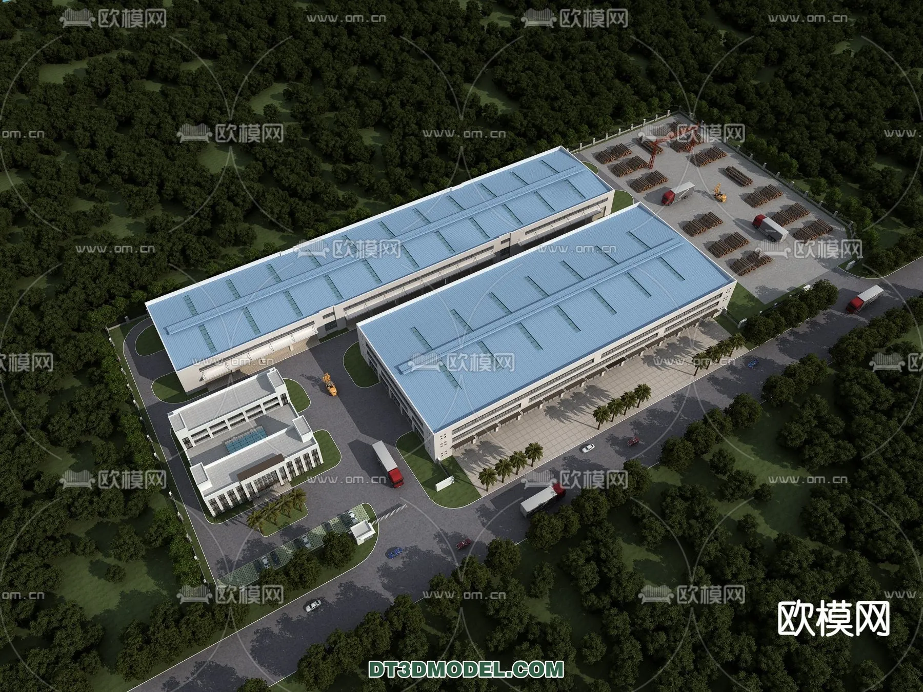 PUBLIC COMMERCE SPACE - 3D Model For Interior Design - 2509