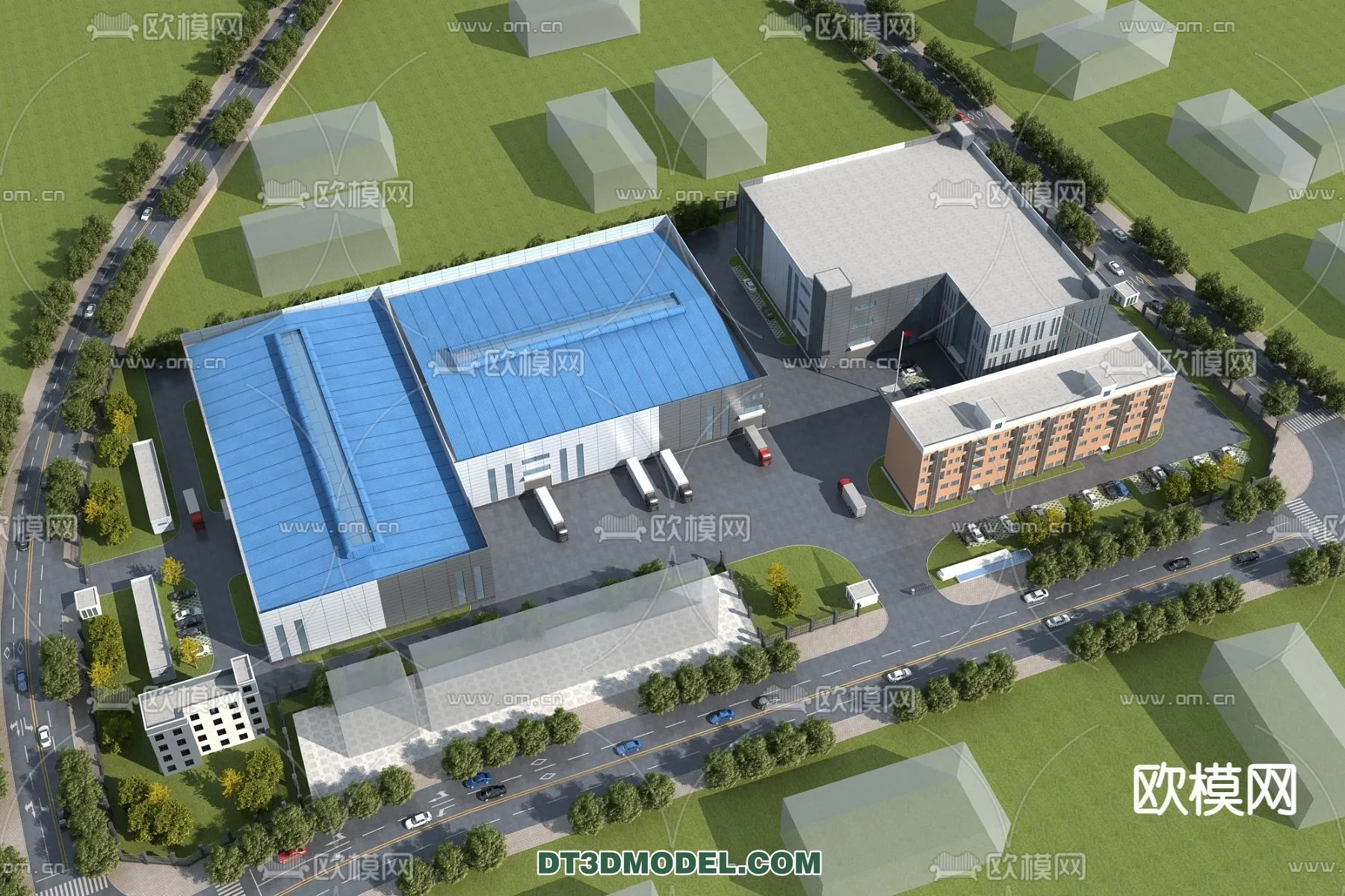 PUBLIC COMMERCE SPACE - 3D Model For Interior Design - 2512