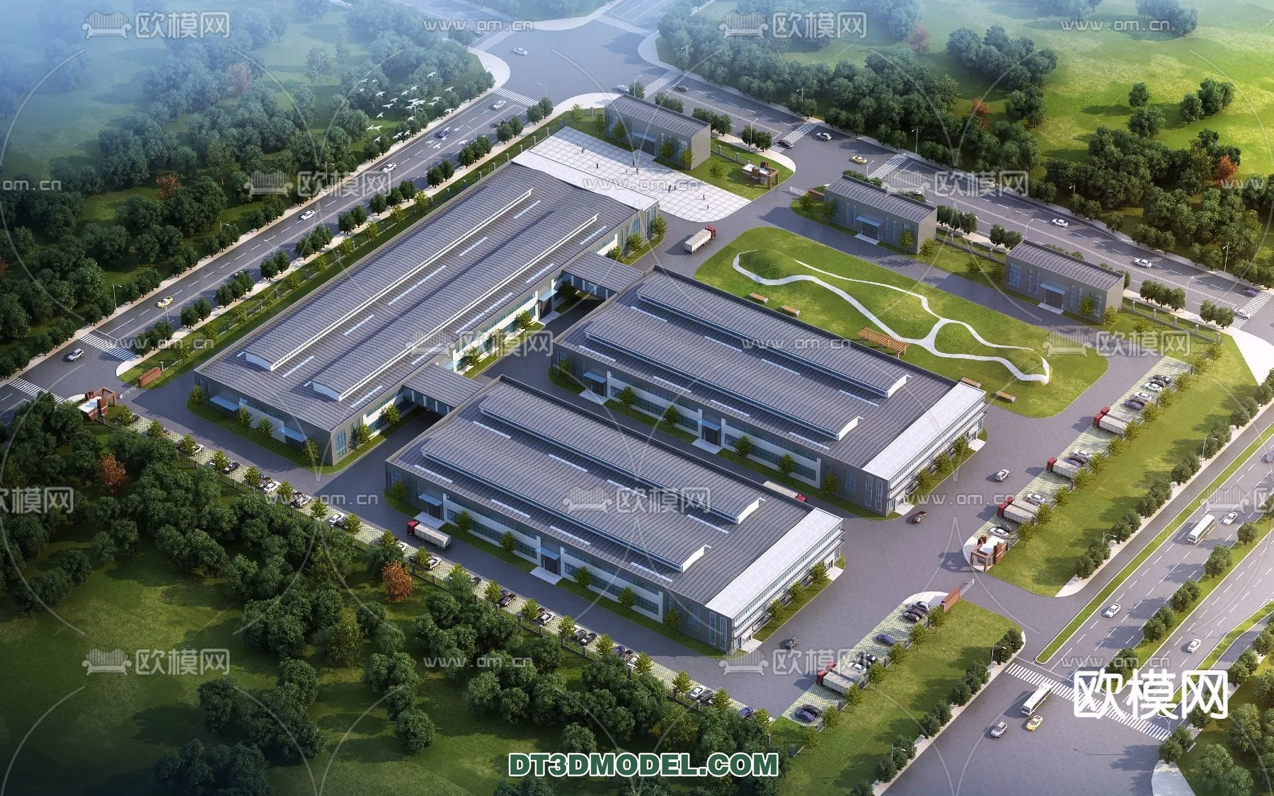 PUBLIC COMMERCE SPACE - 3D Model For Interior Design - 2524