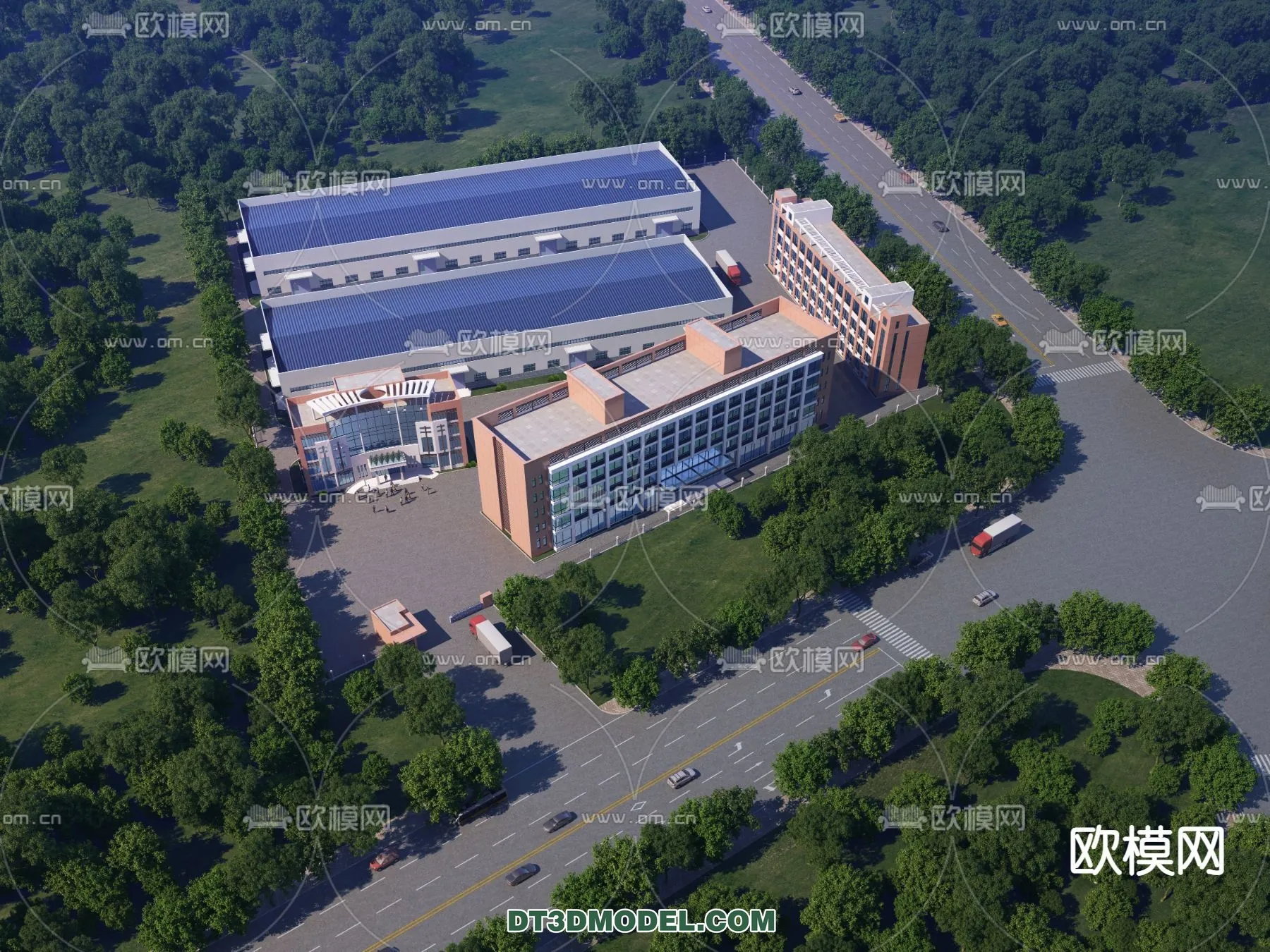 PUBLIC COMMERCE SPACE - 3D Model For Interior Design - 2535