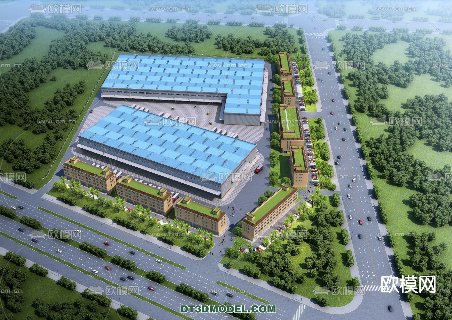 PUBLIC COMMERCE SPACE - 3D Model For Interior Design - 2536