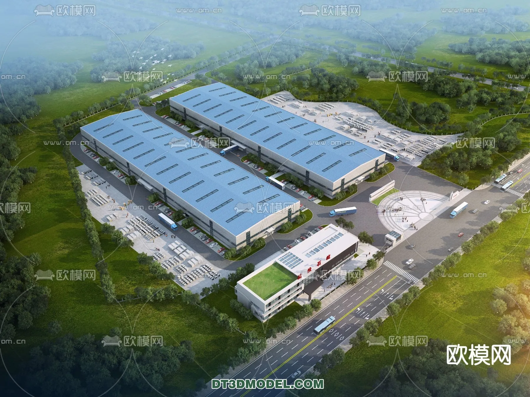 PUBLIC COMMERCE SPACE - 3D Model For Interior Design - 2538