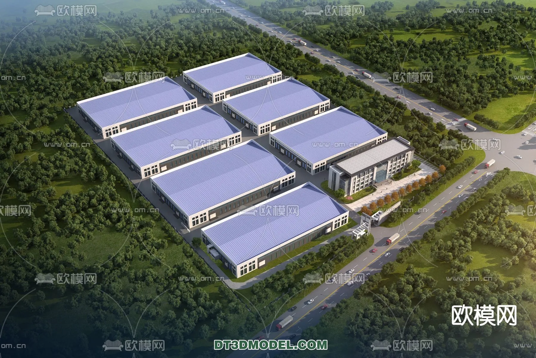 PUBLIC COMMERCE SPACE - 3D Model For Interior Design - 2539