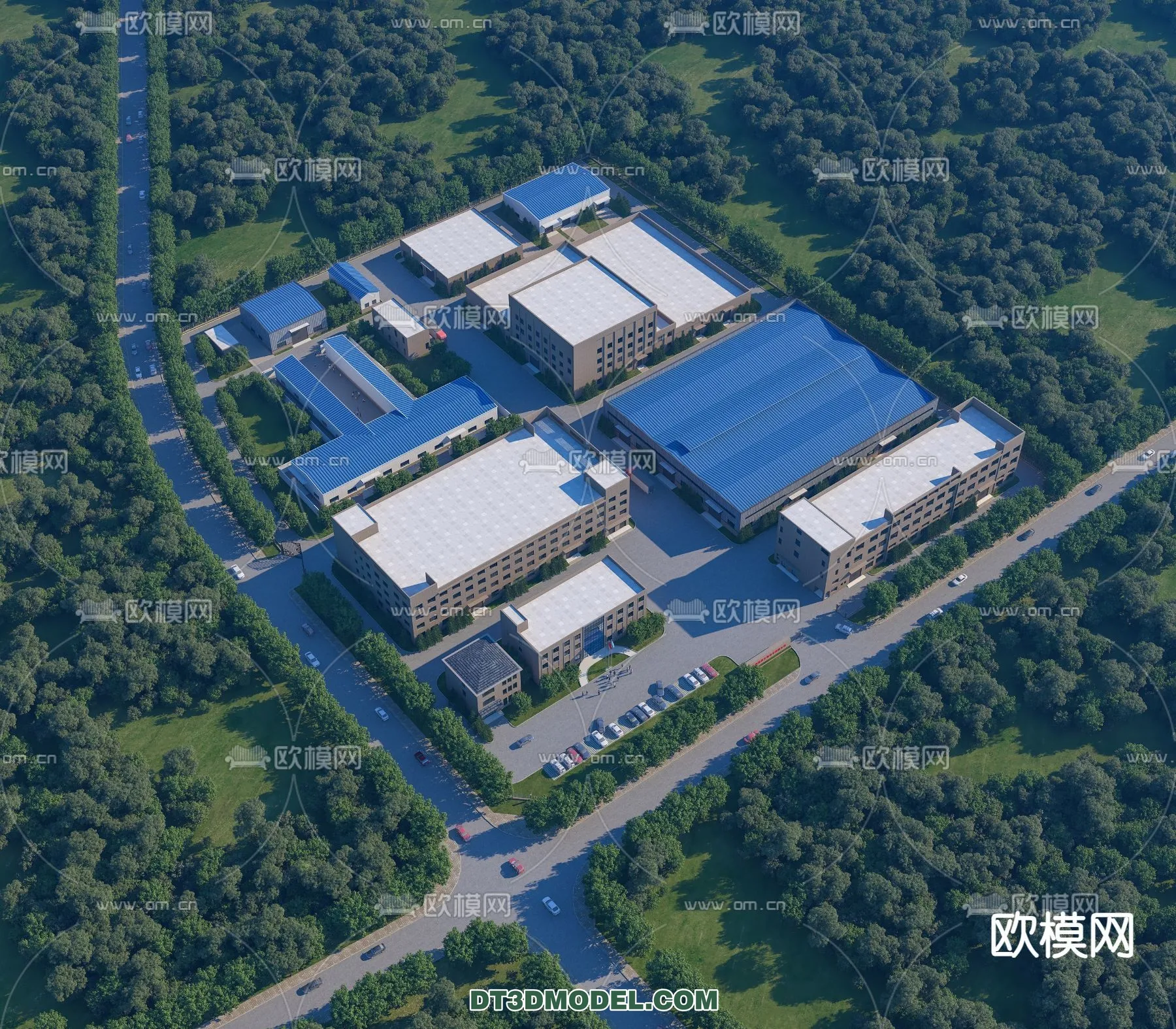 PUBLIC COMMERCE SPACE - 3D Model For Interior Design - 2542