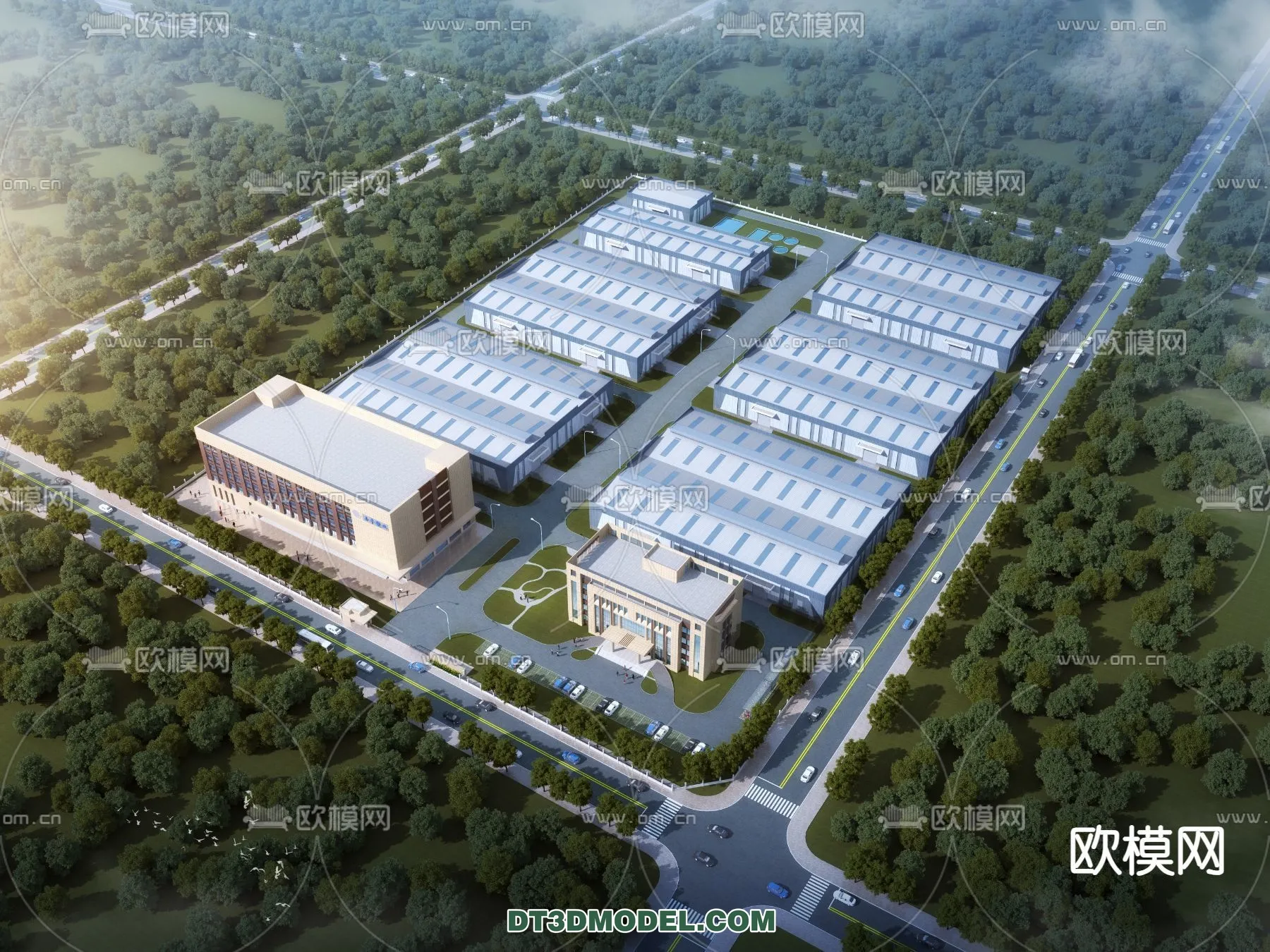 PUBLIC COMMERCE SPACE - 3D Model For Interior Design - 2543