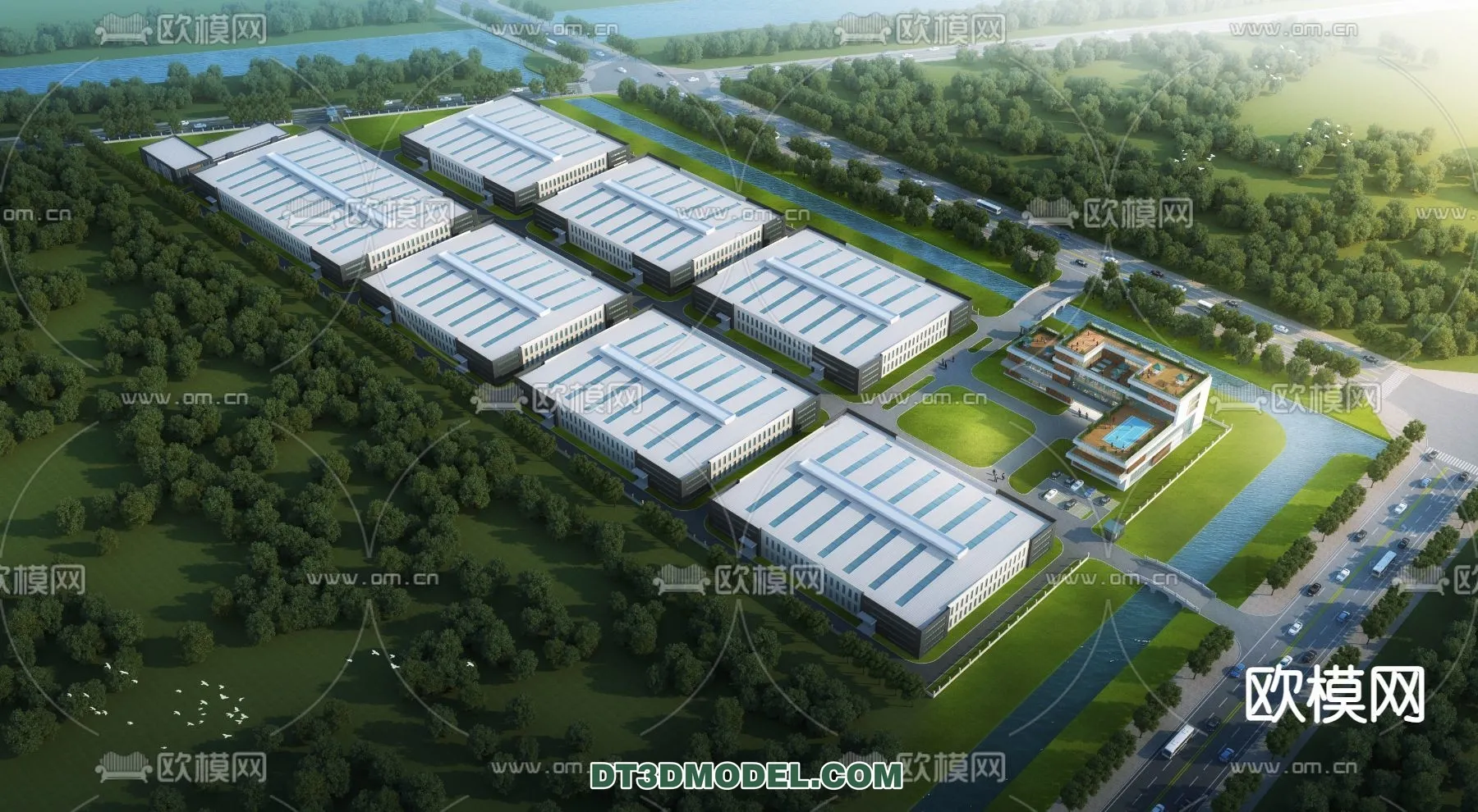 PUBLIC COMMERCE SPACE - 3D Model For Interior Design - 2553