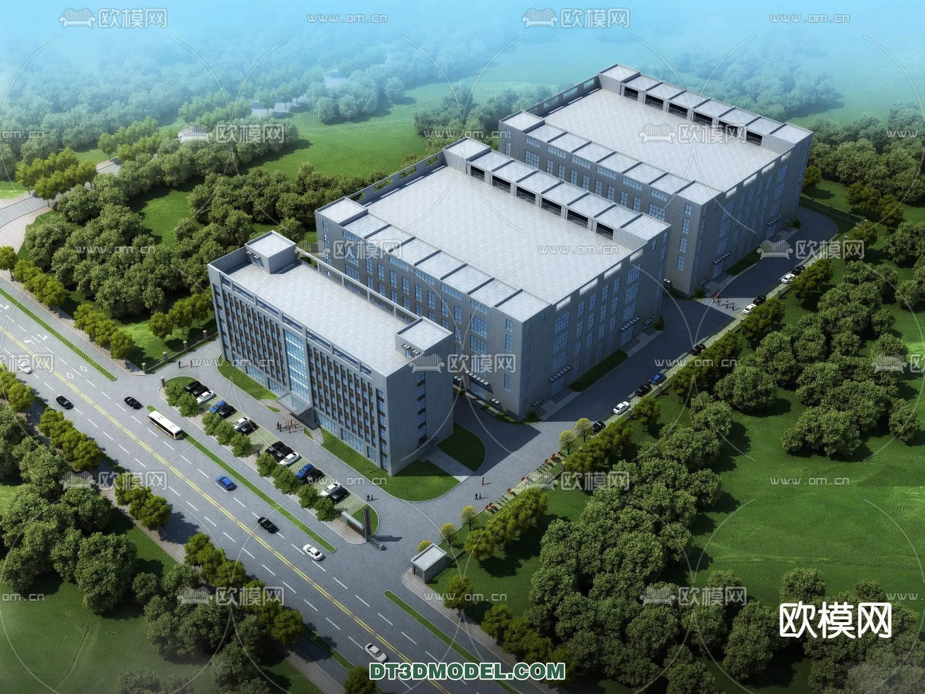 PUBLIC COMMERCE SPACE - 3D Model For Interior Design - 2556