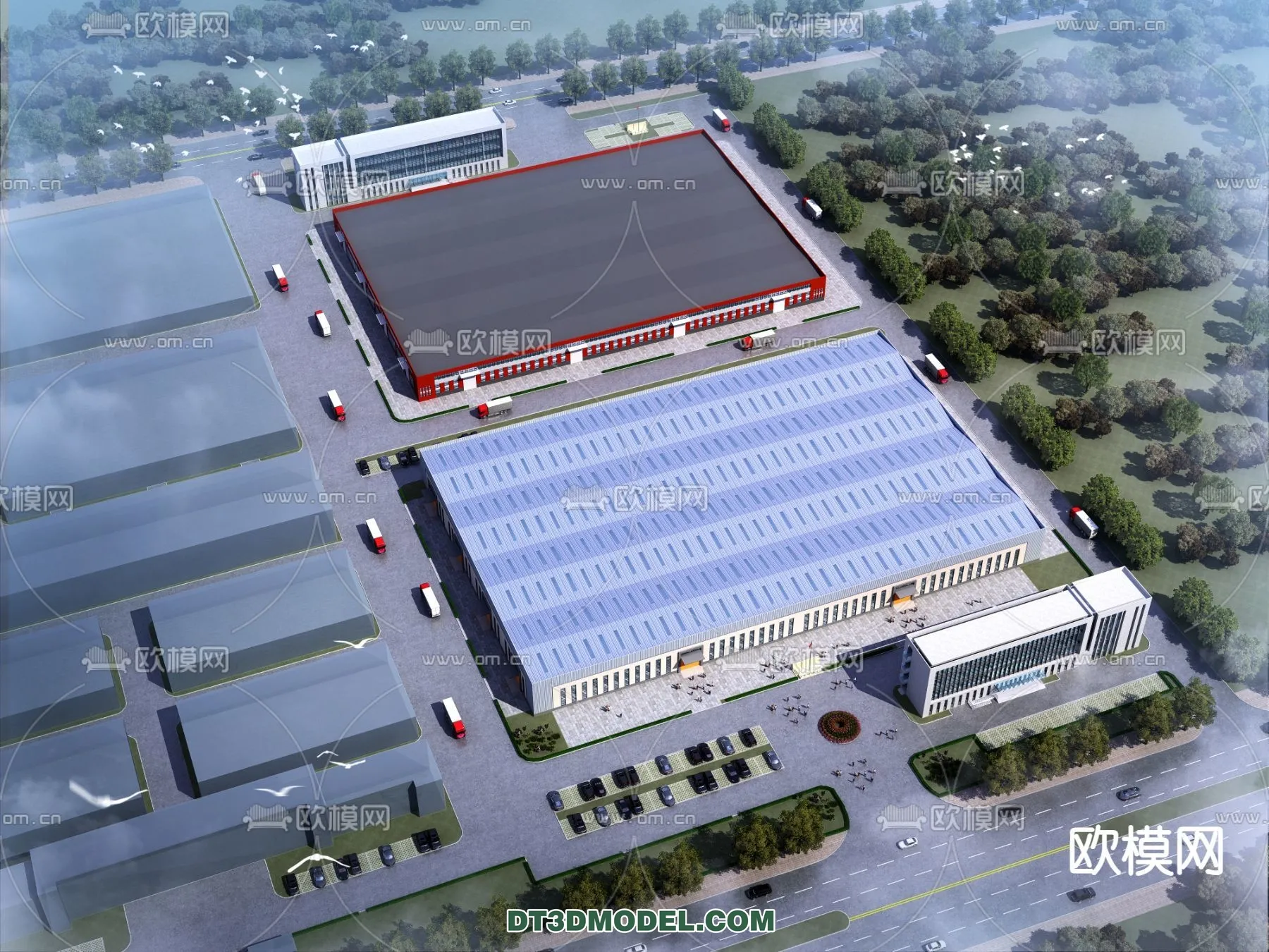 PUBLIC COMMERCE SPACE - 3D Model For Interior Design - 2565