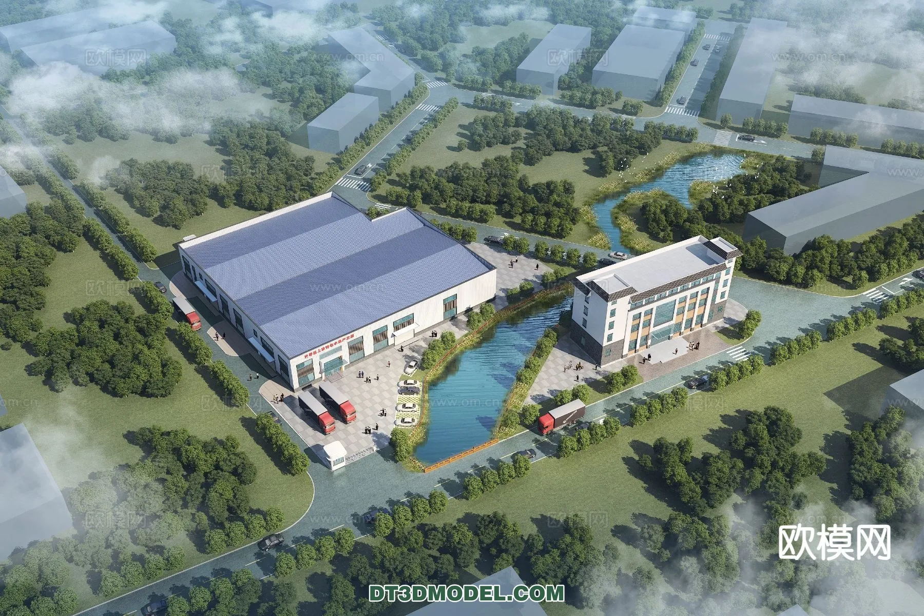 PUBLIC COMMERCE SPACE - 3D Model For Interior Design - 2574