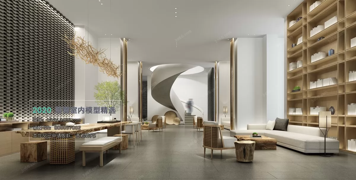 PUBLIC SPACE 3D MODEL - 3D MODELS - 3DSKY FREE MODELS