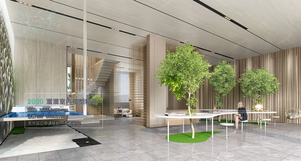 PUBLIC SPACE 3D MODEL - 3D MODELS - 3DSKY FREE MODELS