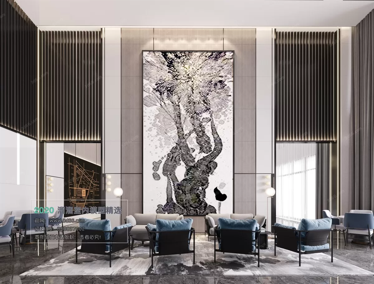 PUBLIC SPACE 3D MODEL - 3D MODELS - 3DSKY FREE MODELS