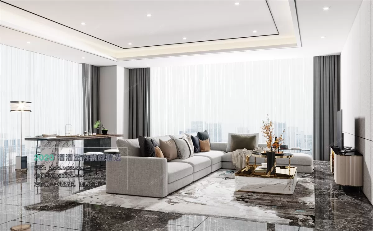 PUBLIC SPACE 3D MODEL - 3D MODELS - 3DSKY FREE MODELS