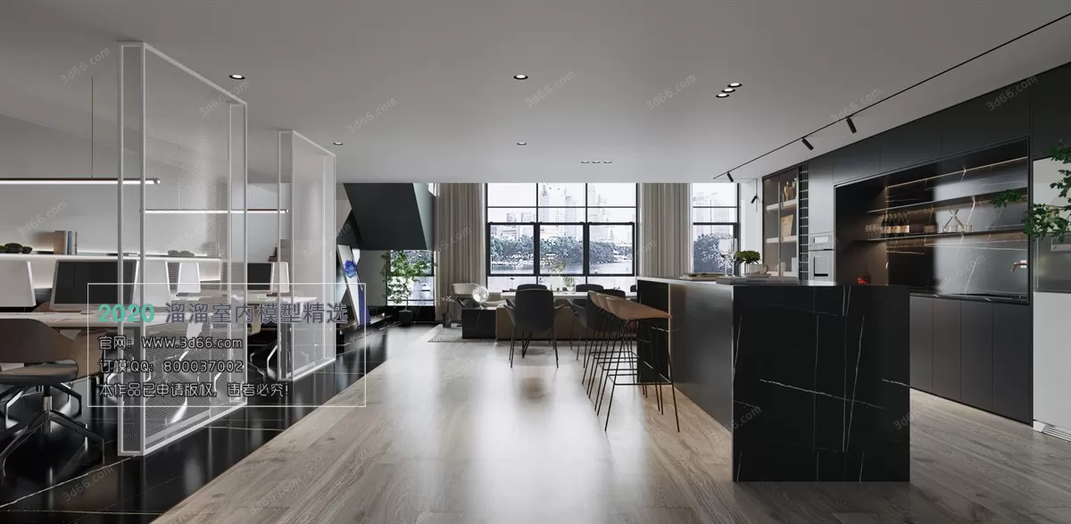 PUBLIC SPACE 3D MODEL - 3D MODELS - 3DSKY FREE MODELS