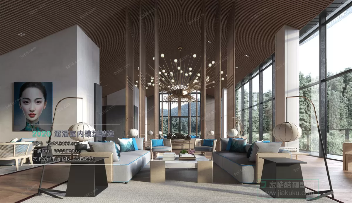 PUBLIC SPACE 3D MODEL - 3D MODELS - 3DSKY FREE MODELS