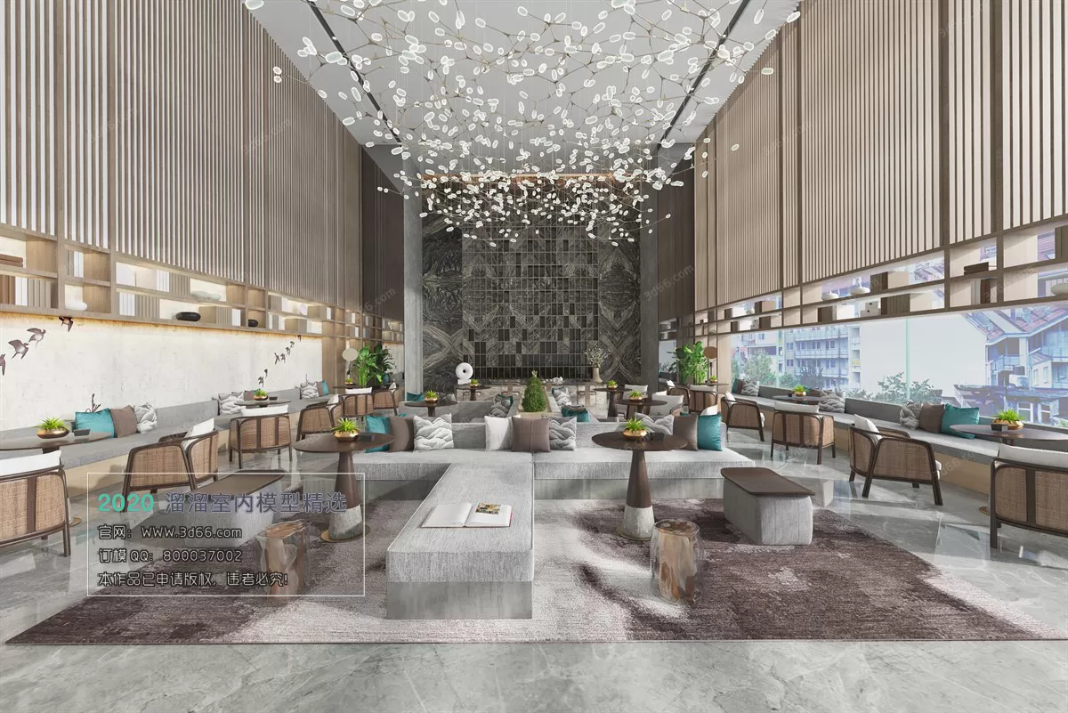 PUBLIC SPACE 3D MODEL - 3D MODELS - 3DSKY FREE MODELS