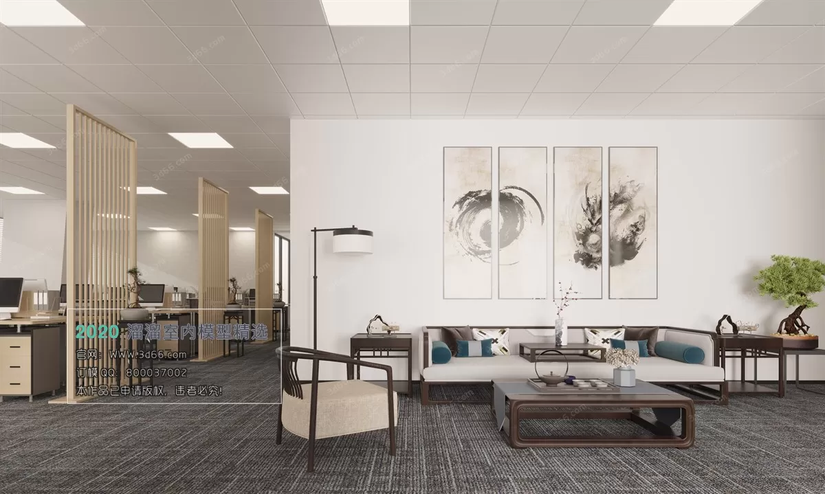 PUBLIC SPACE 3D MODEL - 3D MODELS - 3DSKY FREE MODELS