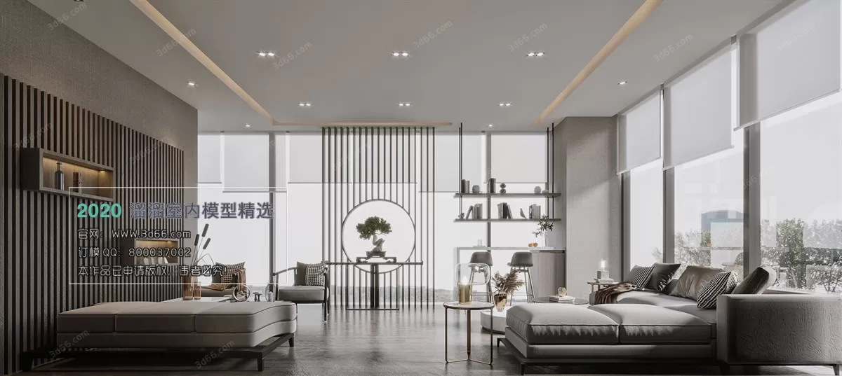 PUBLIC SPACE 3D MODEL - 3D MODELS - 3DSKY FREE MODELS