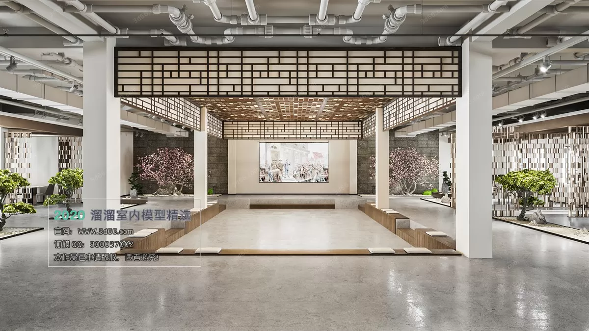 PUBLIC SPACE 3D MODEL - 3D MODELS - 3DSKY FREE MODELS