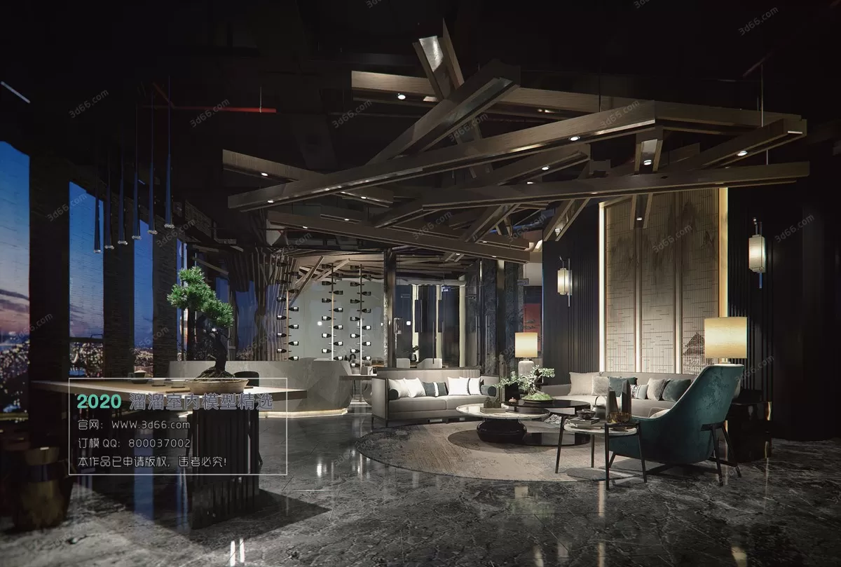 PUBLIC SPACE 3D MODEL - 3D MODELS - 3DSKY FREE MODELS