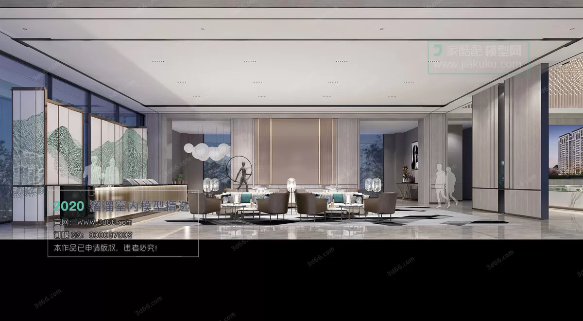 PUBLIC SPACE 3D MODEL - 3D MODELS - 3DSKY FREE MODELS