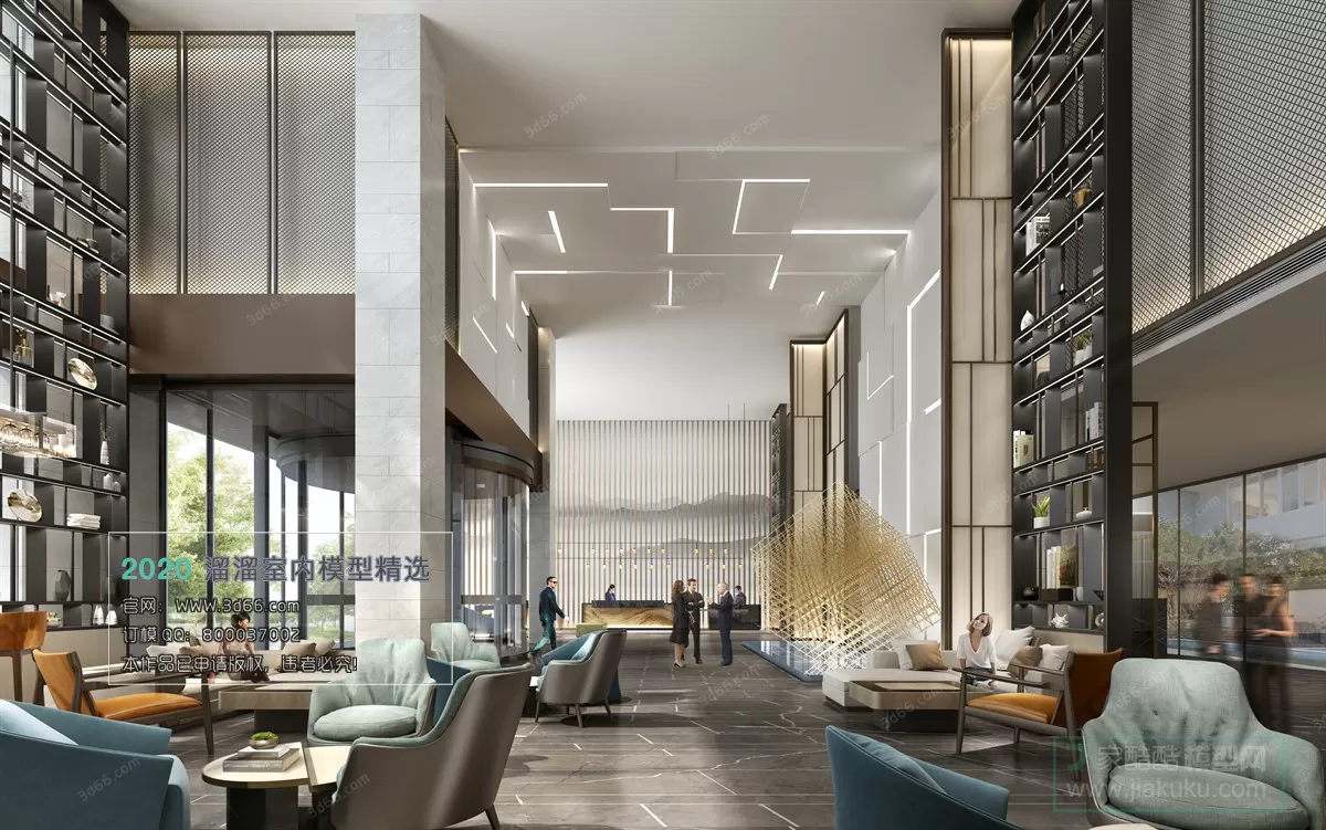 PUBLIC SPACE 3D MODEL - 3D MODELS - 3DSKY FREE MODELS