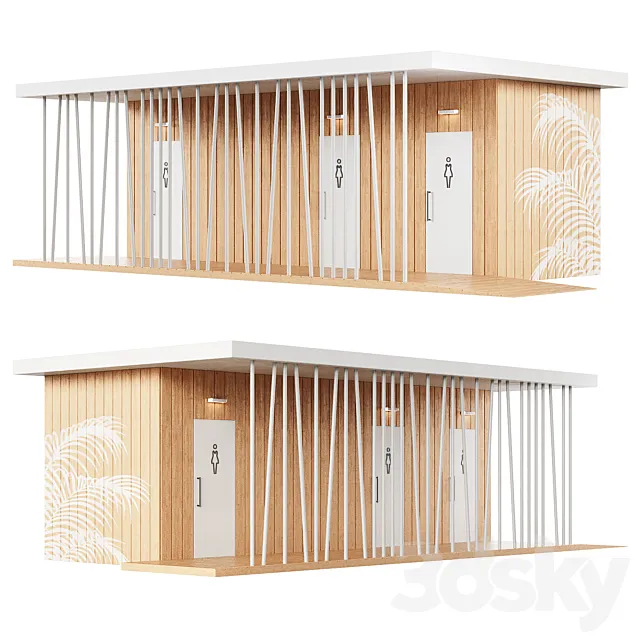 Public toilet 4 3D Model