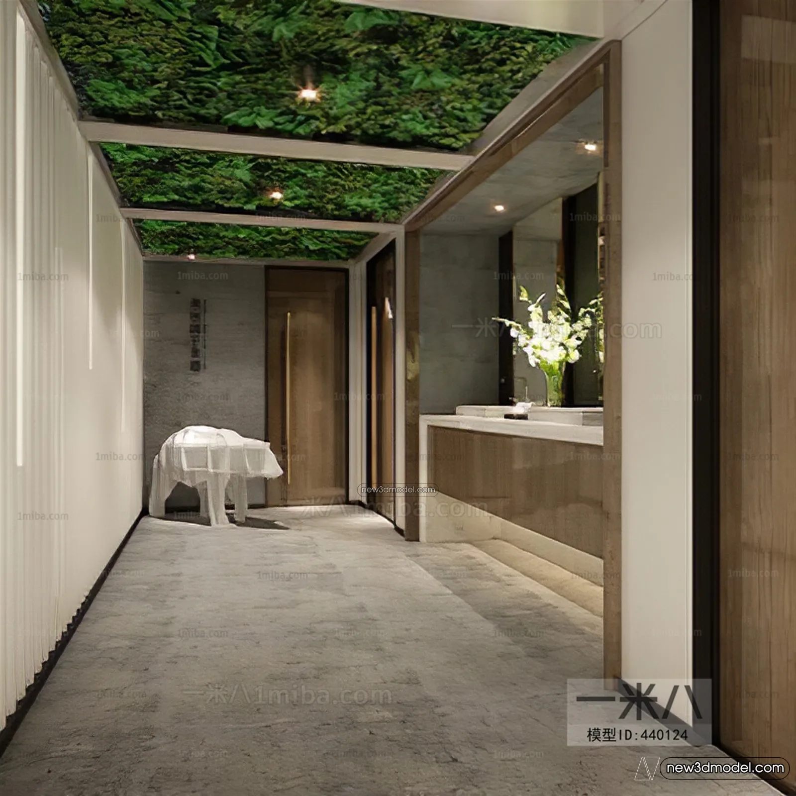 Public Toilet - WC - 3D Interior Scene - 3D Models - 034