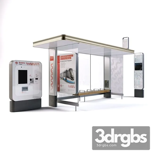 Public transport stop Free Download