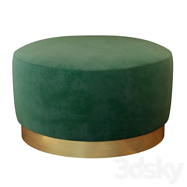 Puf Osman Great Green 3D Model
