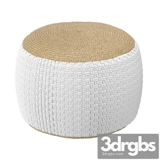 Puf Pletenyi Iz Dzhuta I Khlopka Knot 3D Model Free