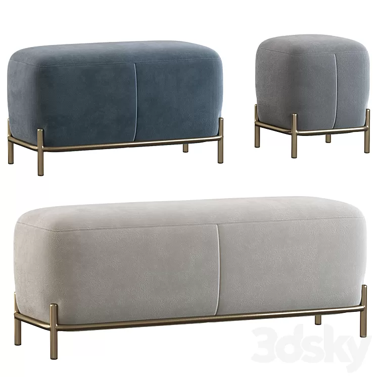 Puff pawai set 3D Model