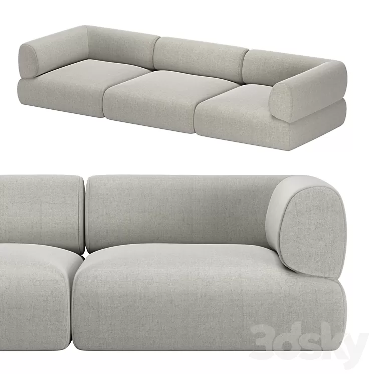 PUFFALO MODULAR SOFAS 3D Model
