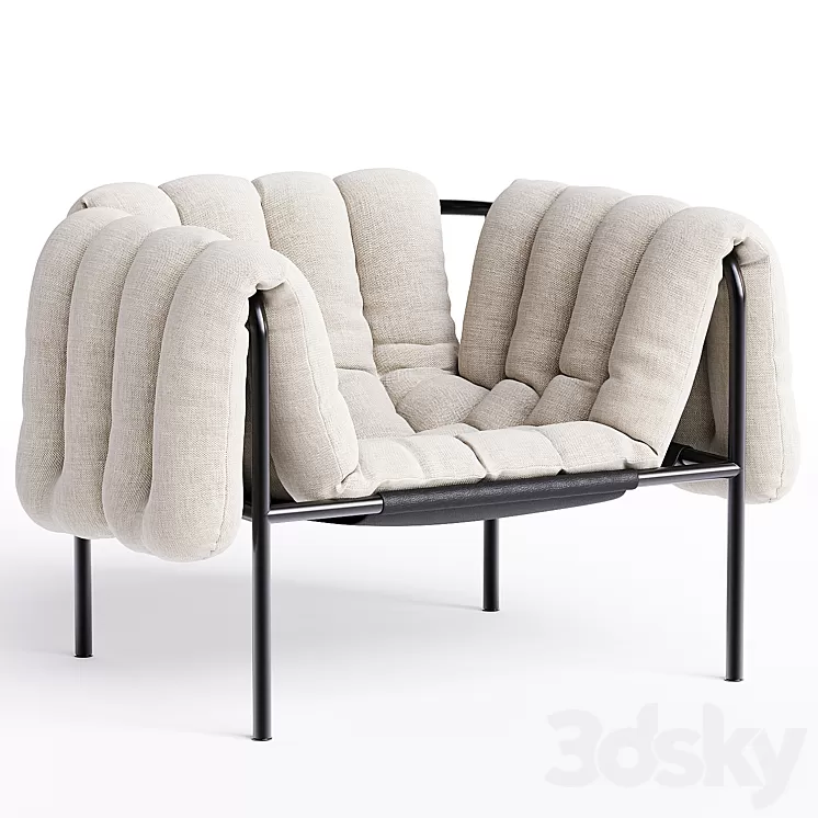 Puffy lounge chair 3D Model Free