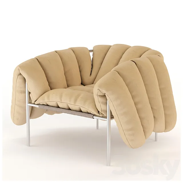 Puffy Lounge Chair 3D Model