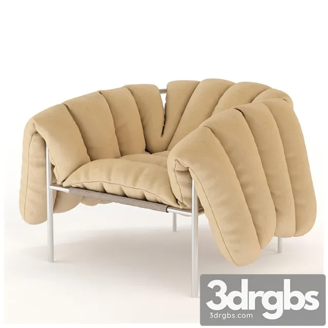 Puffy Lounge Chair 3D Model Free