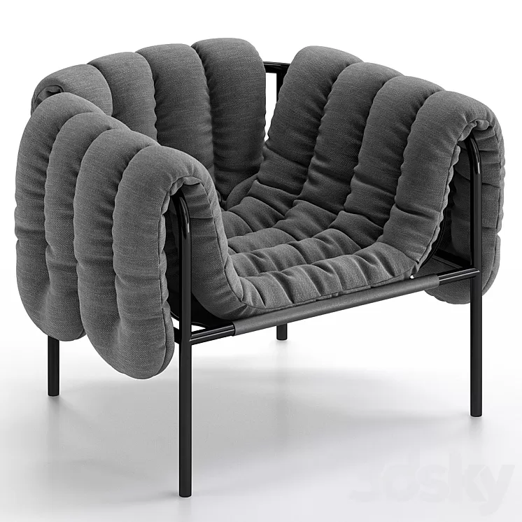 Puffy Lounge Chair 3D Model Free