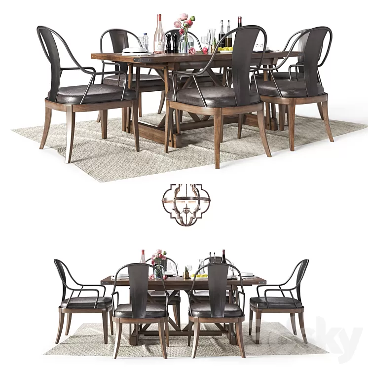 Pulaski Furniture / Dining set 3D Model